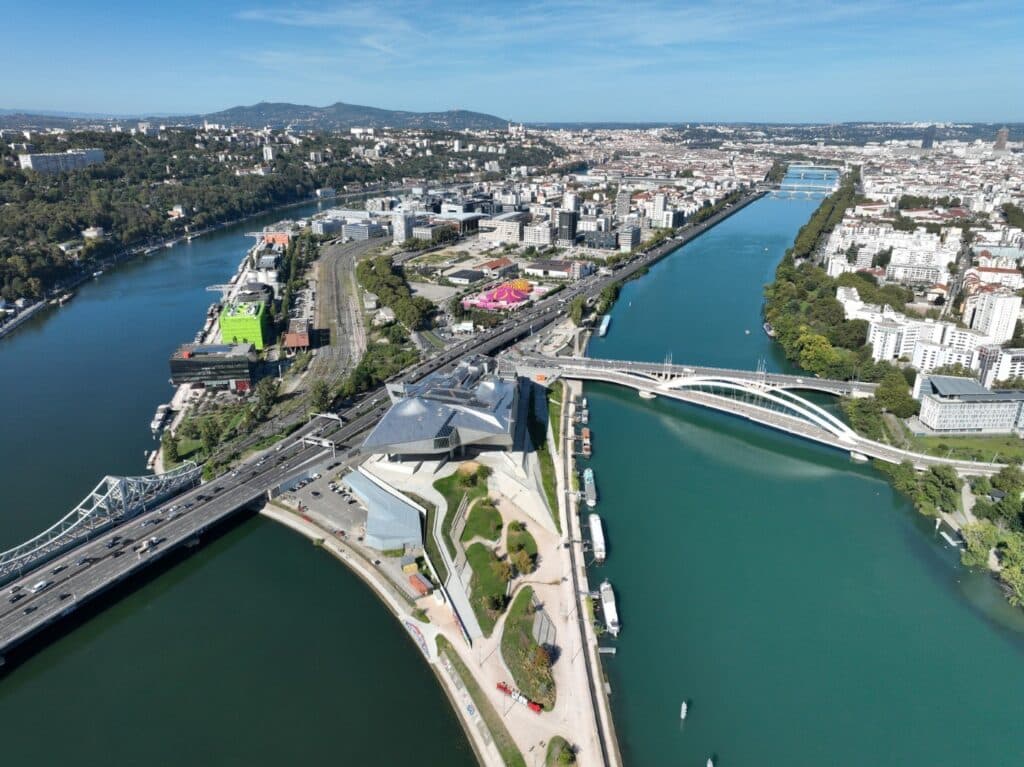 Lyon | La Confluence vue du ciel (2023)